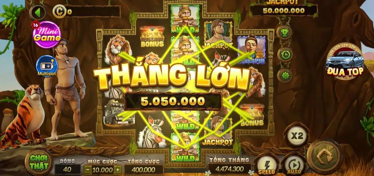 Thưởng hấp dẫn tại slot Junglebooks