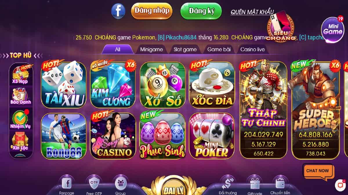 Giới thiệu Choang game club 2021 APK