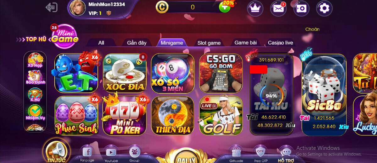 Choang cung cấp đa dạng các cửa cược để người chơi dễ dàng lựa chọn đầu tư